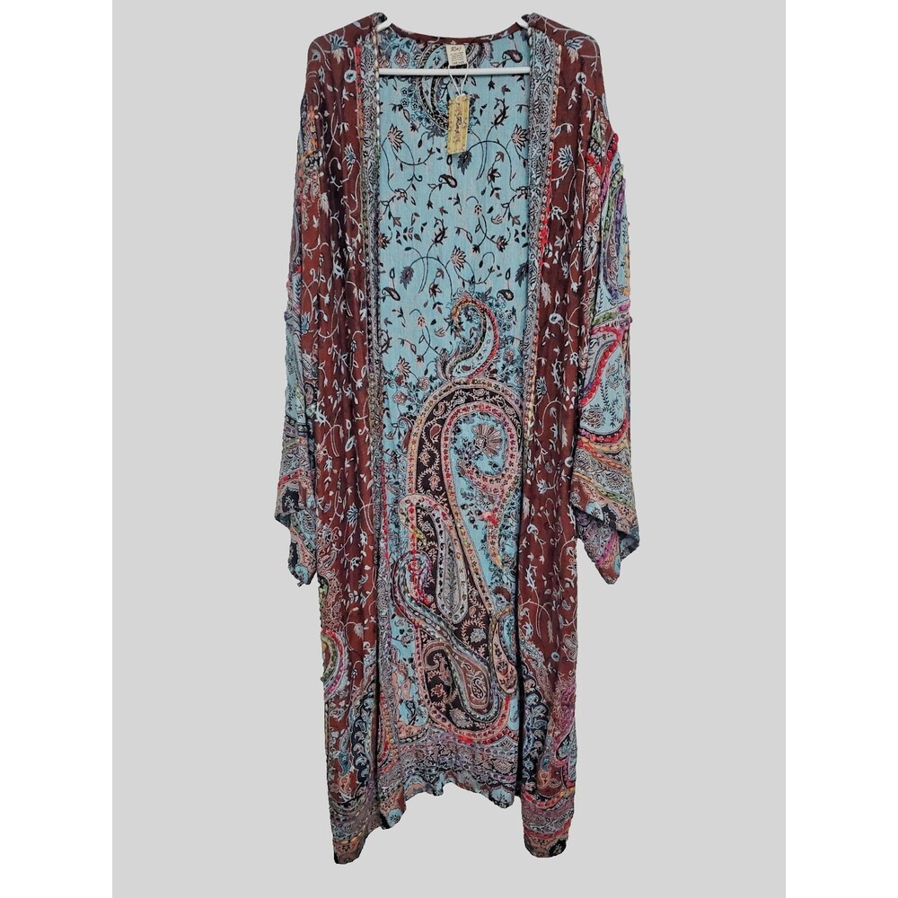 Raj Full Length Duster, Blue One Size NWT